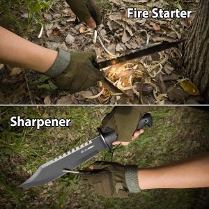 flissa survival hunting knife with sheath review - Uber Survivalist